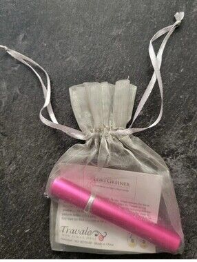 NEW Lori Greiner Travel Perfume Travalo Spray Bottle For Perfume On The Go Pink